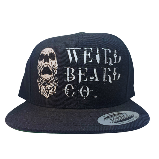 Weird Beard Snapback - Black Embroidered